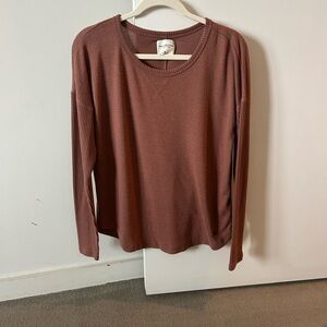 Abercrombie & Fitch Soft A & F Cozy Long Sleeve Knit Top